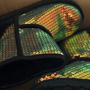 Kids Sequin Shoes - Multicolor